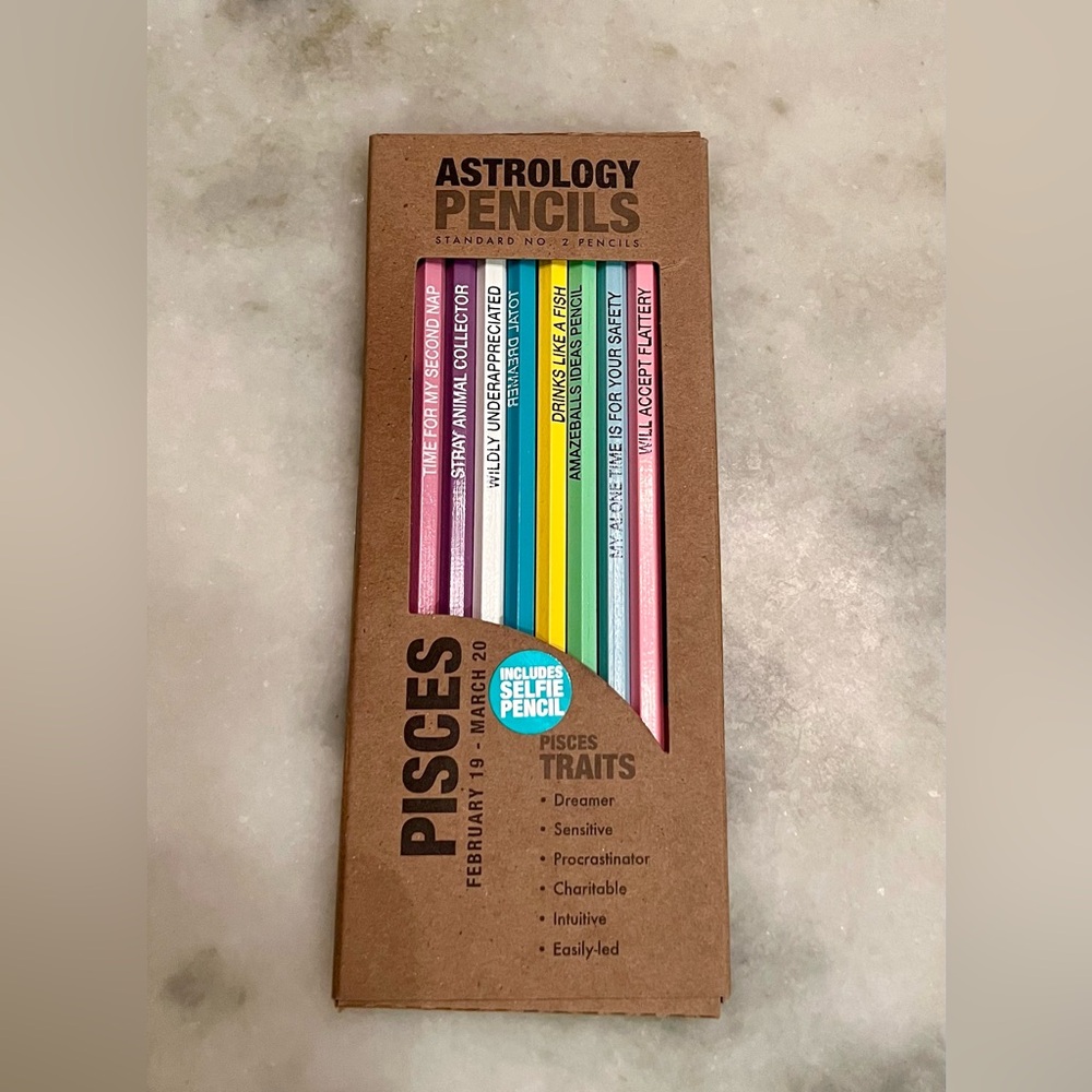 Whiskey River Soap Co. Astrology Pencils - Pisces
